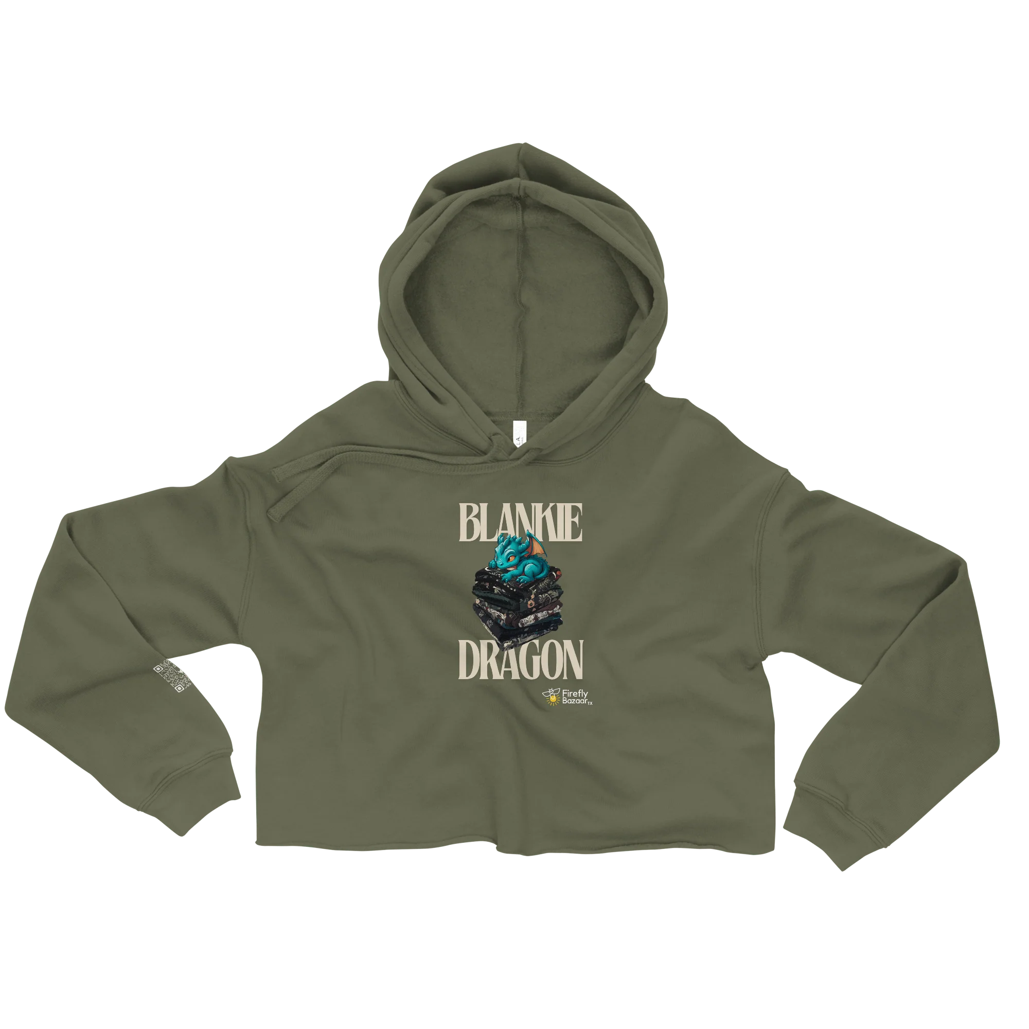 Blankie Dragon Crop Hoodie - Image 6
