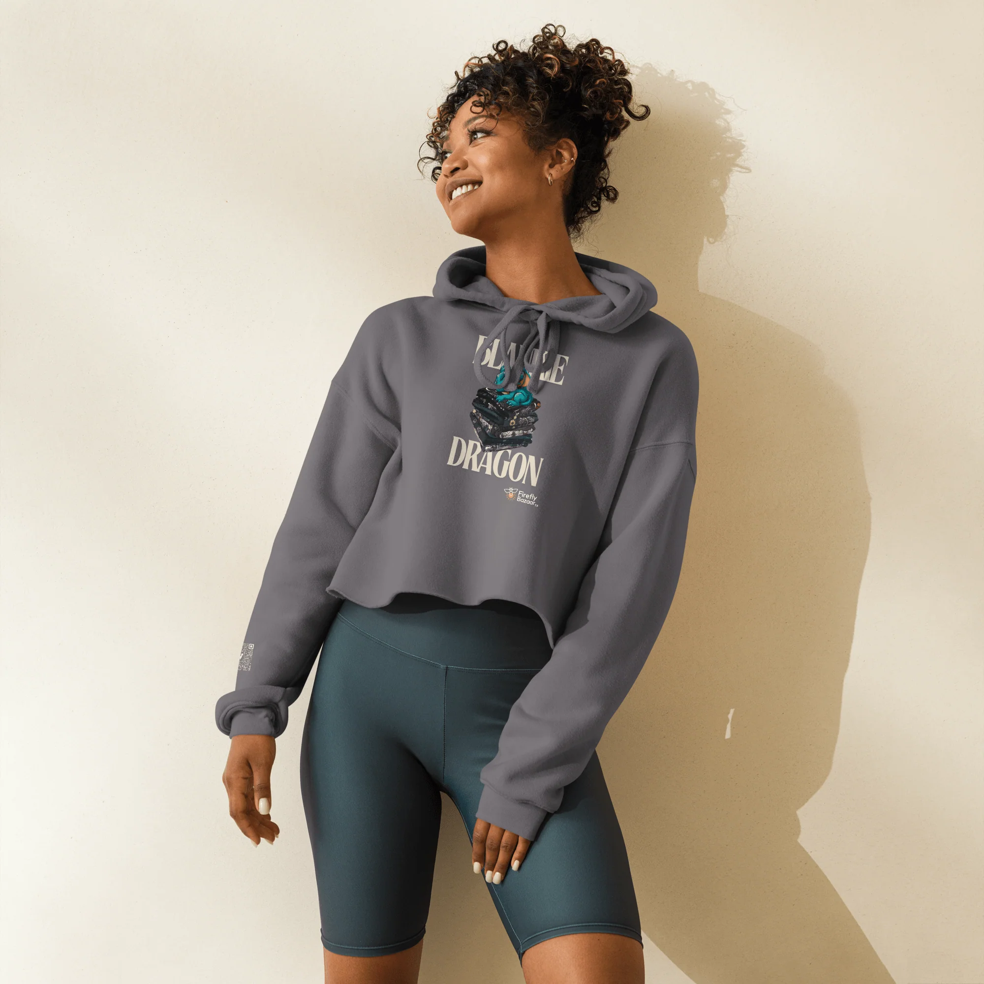 Blankie Dragon Crop Hoodie - Image 9