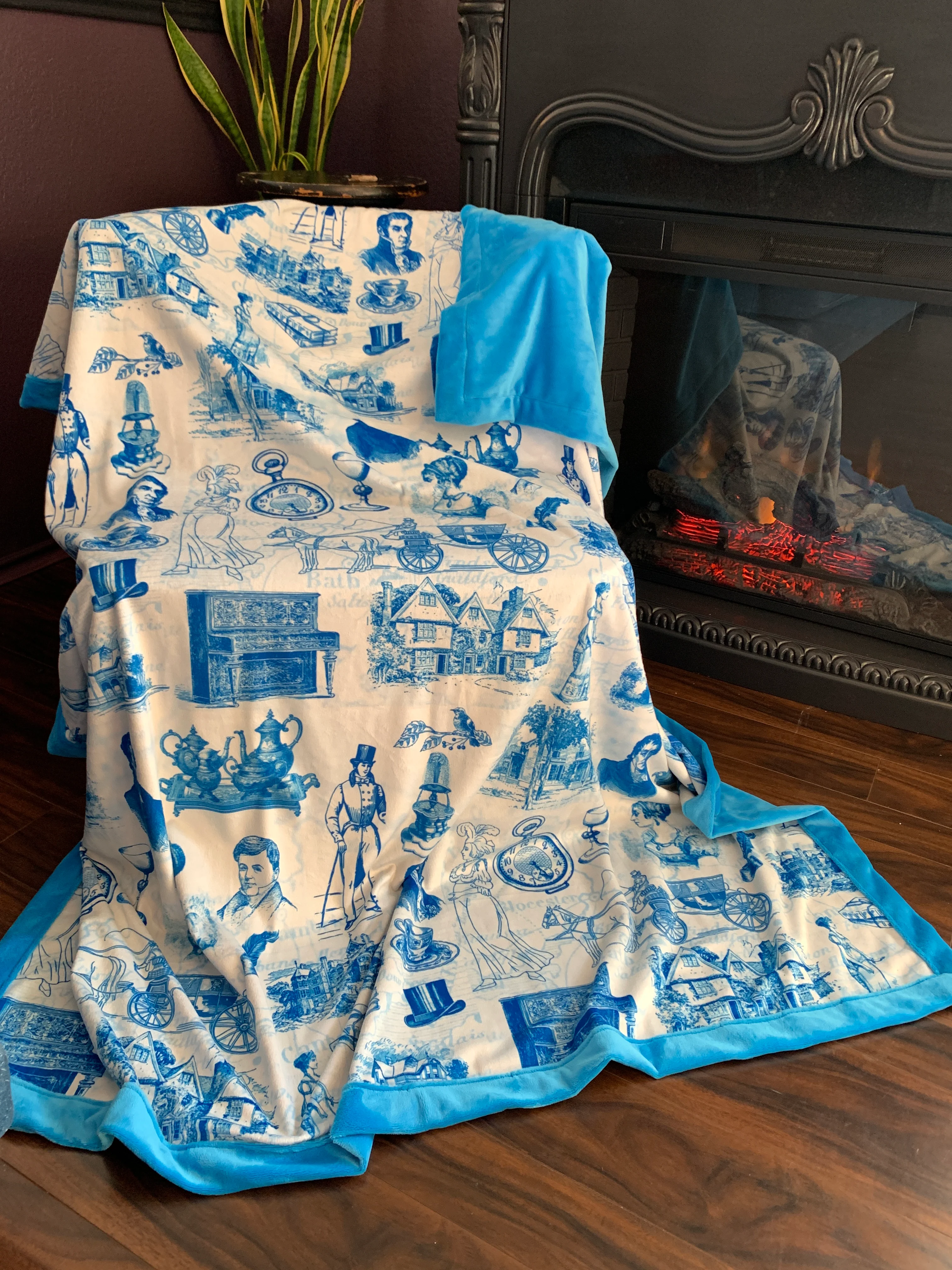 Custom Grownup Blankies - Bookish Collection, Minky Blanket - Image 10