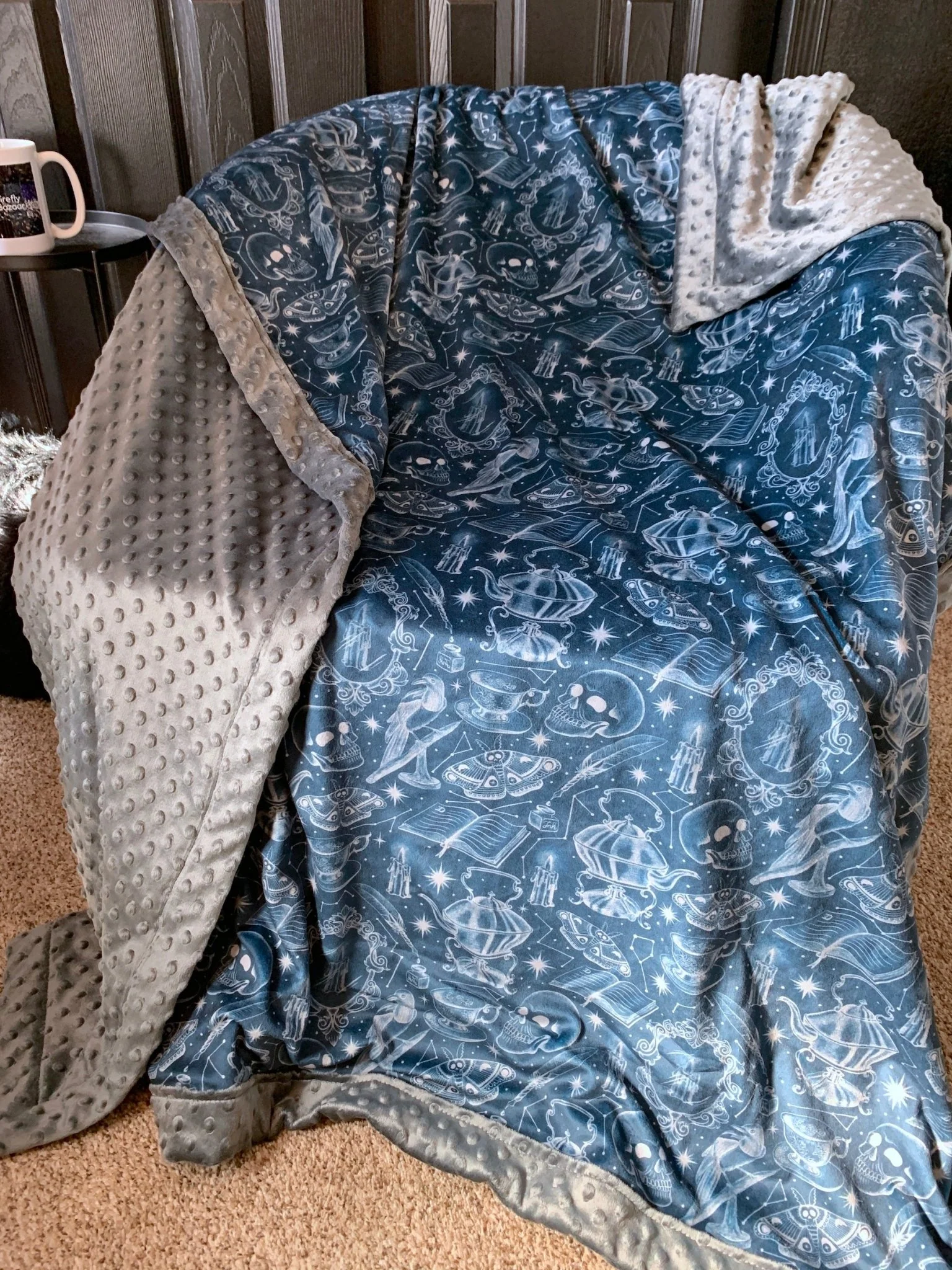 Custom Grownup Blankies - Dark Collection, Minky Blanket - Image 24