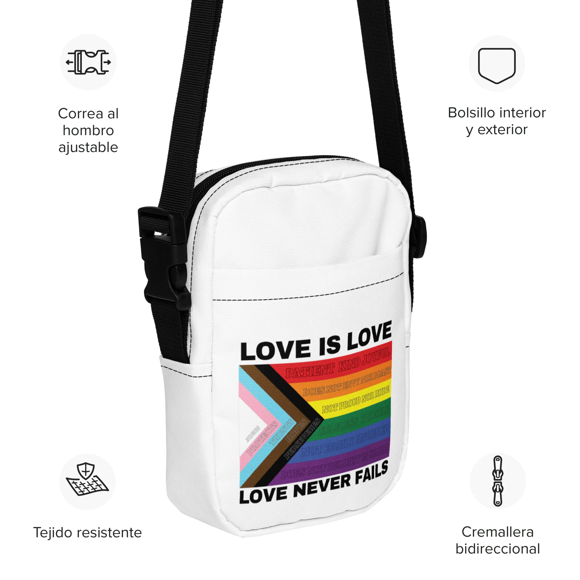 Love Never Fails Crossbody Bag - Image 2
