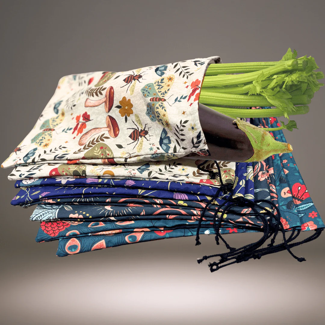 Linen or Cotton Bread Bags or Produce Bags - Image 3