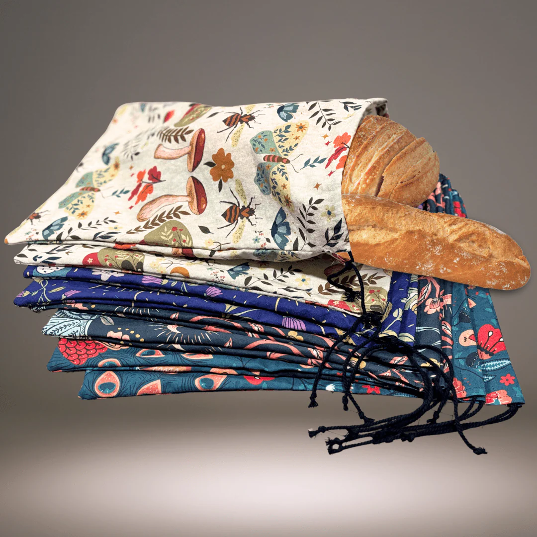 Linen or Cotton Bread Bags or Produce Bags - Image 4